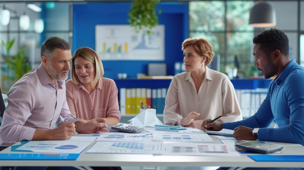 Команда обсуждает стратегию